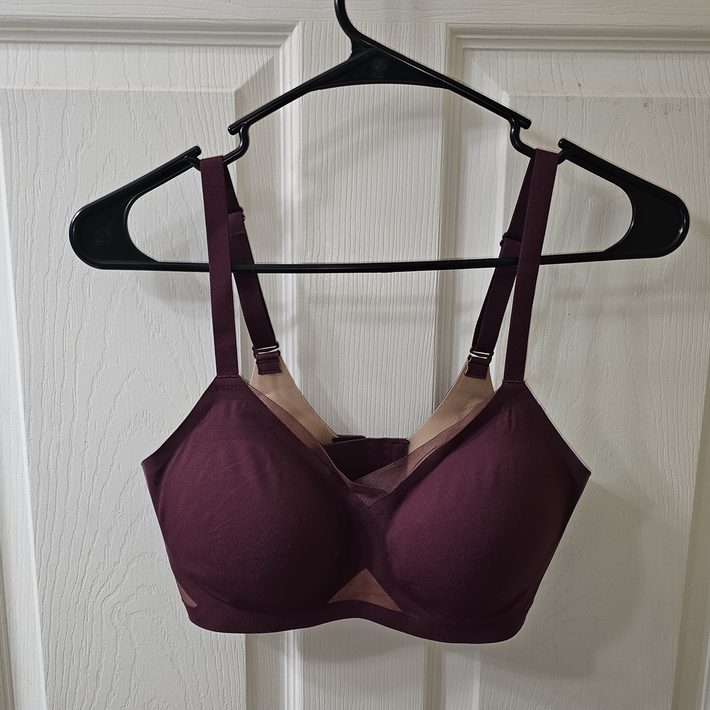 NWT Honeylove Burgundy Bra